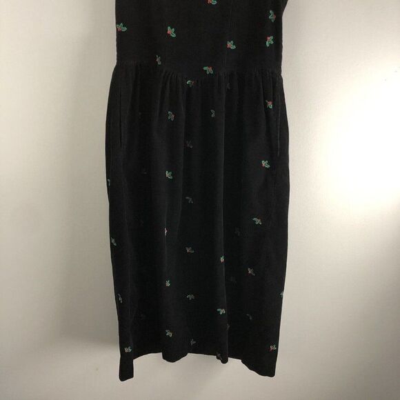 Made By Eagle Eye For All Week Long Size Small Corduroy Dress Holly Christmas - Picture 3 of 15